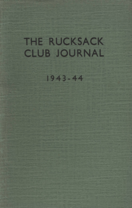 Rucksack Club Journal 1943-1944 cover